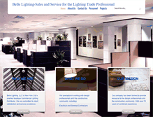 Tablet Screenshot of bellelighting.com